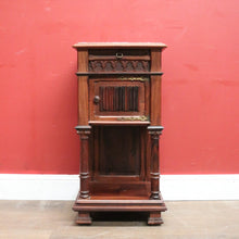 Load image into Gallery viewer, x SOLD Antique French rosewood and Marble Top Single Drawer Bedside Cabinet or Lamp Table B11996