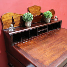 Load image into Gallery viewer, x SOLD Antique Australian Cedar Office Desk, Stationery Desk, Writing Slope Desk B11511
