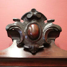 Load image into Gallery viewer, Antique English Mirror, Mahogany and Flame Mahogany Wall Mirror. B11296