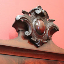 Load image into Gallery viewer, Antique English Mirror, Mahogany and Flame Mahogany Wall Mirror. B11296