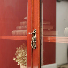 Load image into Gallery viewer, x SOLD Antique Bell Bros, Australian Cedar Two-Door China Cabinet or Display Cupboard. B11759