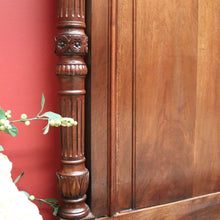 Load image into Gallery viewer, x SOLD Antique French Walnut Double Bed, including Side Rails, Slats, Headboard, and Foot. B11533