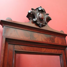 Load image into Gallery viewer, Antique English Mirror, Mahogany and Flame Mahogany Wall Mirror. B11296