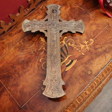 Load image into Gallery viewer, x SOLD Antique French Crucifix, Wall Hanging Christ on the Cross, Home Devotion Crucifix. B11607