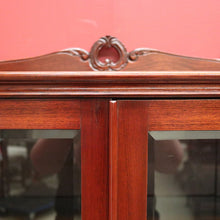Load image into Gallery viewer, x SOLD Antique Bell Bros, Australian Cedar Two-Door China Cabinet or Display Cupboard. B11759