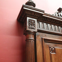 Load image into Gallery viewer, x SOLD Antique French Walnut Double Bed, including Side Rails, Slats, Headboard, and Foot. B11533