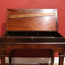 Load image into Gallery viewer, x SOLD Antique Australian Cedar Office Desk, Stationery Desk, Writing Slope Desk B11511