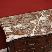 Load image into Gallery viewer, x SOLD Antique French Chest of Drawers, Marble Top Inlaid Two Drawer Hall Cabinet. B11332