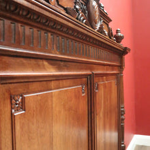 Load image into Gallery viewer, x SOLD Antique French Walnut Double Bed, including Side Rails, Slats, Headboard, and Foot. B11533