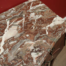 Load image into Gallery viewer, x SOLD Antique French Chest of Drawers, Marble Top Inlaid Two Drawer Hall Cabinet. B11332