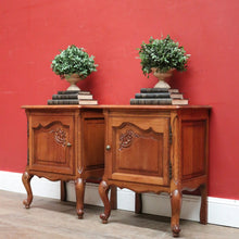 Load image into Gallery viewer, x SOLD Pair of Vintage French Bedside Cabinets, Lamp or Side Tables, a True Pair. B11799