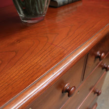 Load image into Gallery viewer, x SOLD Antique Australian Cedar Chest of Five Graduating Drawers, Hall or Entry Chest, Full Cedar. B11556