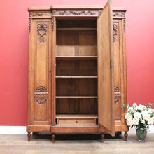 Load image into Gallery viewer, x SOLD Antique French Oak Armoire, Wardrobe, Linen Press. Antique Blind Bookcase or Storage Cabinet. B11294