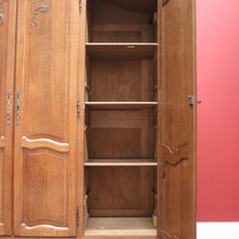 Load image into Gallery viewer, x SOLD Antique French Armoire or Wardrobe, Four-Door Linen Cabinet Storage Cupboard. B11553
