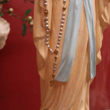 Load image into Gallery viewer, x SOLD Antique Italian Virgin Mary Statue under a Glass Dome on a Timber Plinth Base. B11728