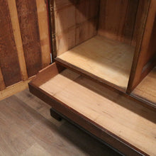 Load image into Gallery viewer, x SOLD Antique English Oak Two-Door Wardrobe, Gentleman's Cabinet, Campaign Handle Clock Cupboard. B11967