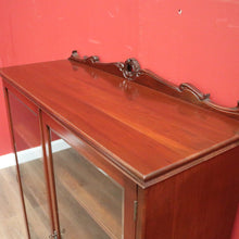 Load image into Gallery viewer, x SOLD Antique Bell Bros, Australian Cedar Two-Door China Cabinet or Display Cupboard. B11759
