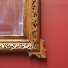 Load image into Gallery viewer, x SOLD Antique French Wall Mirror, Country Farmhouse French Pine Bevelled Edge Hall Mantel Mirror. B11636