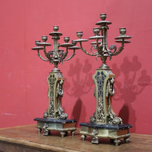 Load image into Gallery viewer, x SOLD Pair of Antique French Table or Sideboard Candelabras, Candlestick Holders B11313