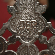Load image into Gallery viewer, x SOLD Antique French Crucifix, Silver Plate Home Worship Christ on Cross. Religion. B11397