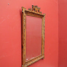Load image into Gallery viewer, Antique French Wall Mirror, Country Farmhouse French Pine Bevelled Edge Hall Mantel Mirror. B11636
