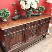 Load image into Gallery viewer, x SOLD Antique French Oak Sideboard, Three Door, Three Drawer Gothic Sideboard, Hall Cabinet. B11476