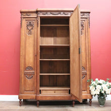 Load image into Gallery viewer, x SOLD Antique French Oak Armoire, Wardrobe, Linen Press. Antique Blind Bookcase or Storage Cabinet. B11294