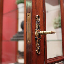 Load image into Gallery viewer, x SOLD Antique French Rosewood China Cabinet or Two door Bookcase, Glass Shelves B11530