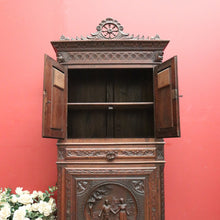 Load image into Gallery viewer, x SOLD Antique French Brittany Hall Cabinet, Drinks Cupboard, Pantry or Storage Chest B11504