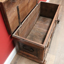 Load image into Gallery viewer, x SOLD Antique Blanket Box, Trunk, Chest, Lift Lid Storage Box, Coffer, Coffee Table. B11323