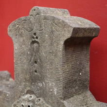 Load image into Gallery viewer, x SOLD Antique French Bluestone Cross, Ornament Garden Display or Crucifix B11858
