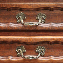 Load image into Gallery viewer, x SOLD Vintage French Provincial Oak Two-drawer Cabinet or lamp Table or Bedside. B11953