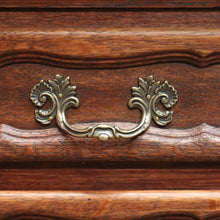 Load image into Gallery viewer, x SOLD Vintage French Provincial Oak Two-drawer Cabinet or lamp Table or Bedside. B11953