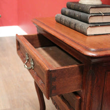 Load image into Gallery viewer, x SOLD Vintage French Provincial Oak Two-drawer Cabinet or lamp Table or Bedside. B11953