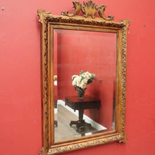 Load image into Gallery viewer, Antique French Wall Mirror, Country Farmhouse French Pine Bevelled Edge Hall Mantel Mirror. B11636
