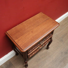 Load image into Gallery viewer, x SOLD Vintage French Provincial Oak Two-drawer Cabinet or lamp Table or Bedside. B11953