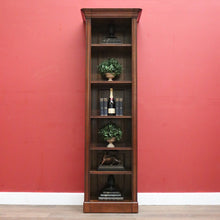 Load image into Gallery viewer, x SOLD Tall and Narrow go-anywhere Vintage French Bookcase, Display Cabinet, Cupboard. B11940
