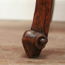 Load image into Gallery viewer, x SOLD Antique French Oak, Cane and Glass Top Table, Round Coffee Table with Scalloped Apron B11452