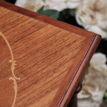Load image into Gallery viewer, x SOLD Antique French Walnut and Marquetry Top Side Table or Lamp Table with a Tier Base. B11824