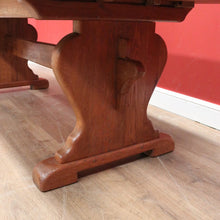 Load image into Gallery viewer, X Sold French Refectory Table, Twin Pedestal, Slab Top Kitchen Table, Dining Table. B11401