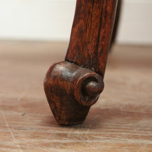 Load image into Gallery viewer, x SOLD Antique French Oak, Cane and Glass Top Table, Round Coffee Table with Scalloped Apron B11452