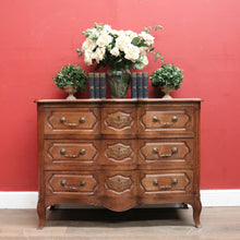 Load image into Gallery viewer, x SOLD Antique French Chest of Drawers or Hall or Entry Cabinet or Chest, Brass Handles. B12052

