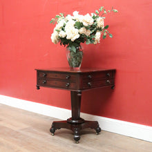 Load image into Gallery viewer, Antique English Mahogany Jewellery or Coin Table, Side or Lamp Table, Games or Card Table B11983