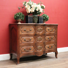 Load image into Gallery viewer, x SOLD Antique French Chest of Drawers or Hall or Entry Cabinet or Chest, Brass Handles. B12052