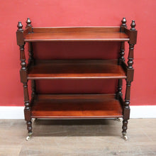 Load image into Gallery viewer, x SOLD Antique Australian Cedar Three-Tier Dumb Waiter, Server, Servery Sideboard or Table B11756
