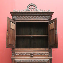 Load image into Gallery viewer, x SOLD Antique French Brittany Hall Cabinet, Drinks Cupboard, Pantry or Storage Chest B11504