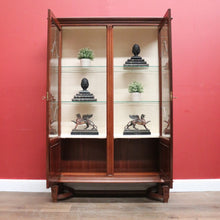 Load image into Gallery viewer, x SOLD Antique French Rosewood China Cabinet or Two door Bookcase, Glass Shelves B11530