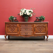 Load image into Gallery viewer, x SOLD Antique French Oak Sideboard, Low TV Unit or Buffet Cabinet with Cupboard Storage. B11904