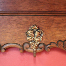 Load image into Gallery viewer, x SOLD French Coat Rack, Eight Brass Hook Scarf, Hat, umbrella Wall Hanging Rack with a Shelf. B11673