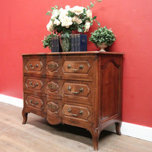 Load image into Gallery viewer, x SOLD Antique French Chest of Drawers or Hall or Entry Cabinet or Chest, Brass Handles. B12052